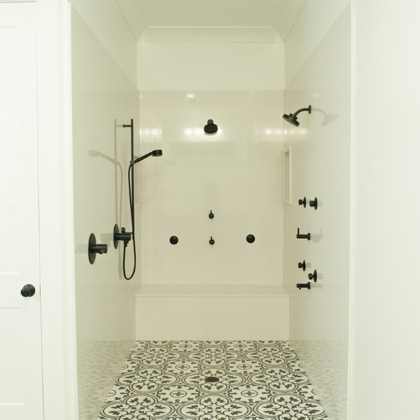 Modern ceramic tile flooring in Fayetteville NC kitchen